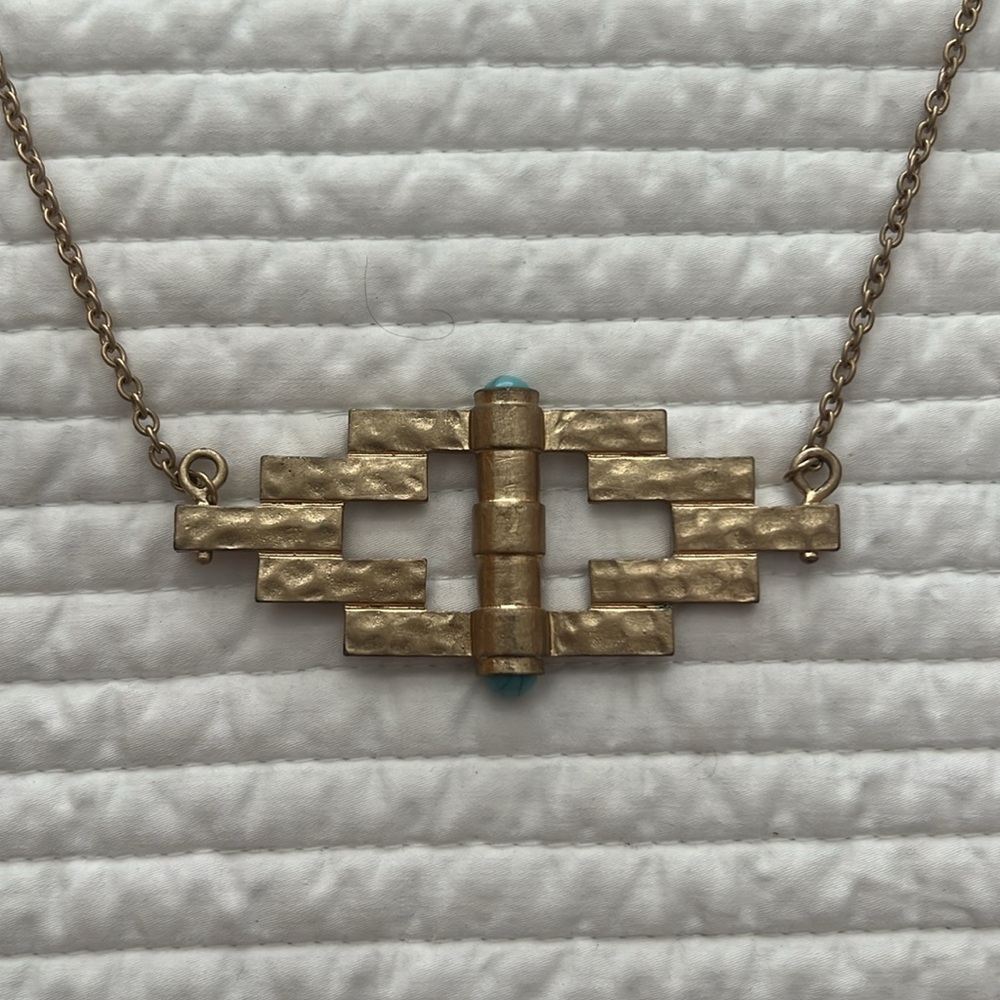 Gold/Turqoise Necklace